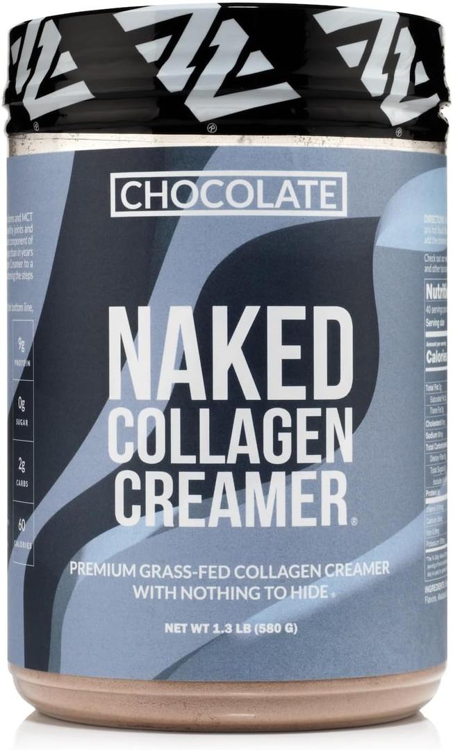 Naked Collagen Mocha Coffee Creamer - Collagen Creamer For Coffee - Dairy-Free, Gluten-Free, GMO-Free - Support Hair, Skin, and Nails - 40 Servings, BB 10/2026