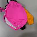 Eomenie Womens Cutout One Piece Swimsuit with Ring Linked Sexy Monokini Bathing Suit for Beach Vacation (Large, Hot Pink Orange Black)