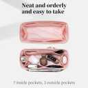 Bag Organizer Insert, Silky-Soft Lightweight Design, Multi-Pocket, Keeps Bag Organized & Protects Interior, Fits Birkin 25, Ideal for Travel & Daily Use(Pink, BK25 Retourné)