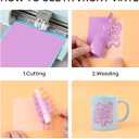 HTVRONT Permanent Adhesive Vinyl Sheets for Cutting Machine, 40 Sheets 12" x 12" Permanent Vinyl Bundle for Cups, Decals, Craft Projects