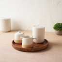 Bosmarlin Canisters Sets for the Kitchen, Ceramic Canisters with Airtight Lids for Countertop, Storage Containers for Sugar, Coffee Bean, Flour, Dishwasher Safe (White, 26/44/75 Oz)