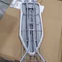 Brabantia Size C Ironing Board (49 x 18in) 7 Height Options, Adjustable Steam Iron Rest Holder & Linen Rack (Ecru) Non-Slip Feet, Anti-Collapse Child Locks