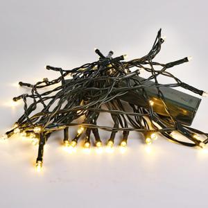 Lomotech Battery Operated Christmas Lights - 2 Pack Total 16ft 50LEDs Battery String Lights with Timer for Home, Garden, Party, Holiday, Tree Decoration (Green Wire, Warm White)