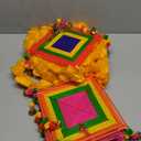 Marubhumi Artificial Marigold Flower Strands Garland for Diwali Decor,5 Feet Long Strands, Garland for Decoration, Diwali Decorations for Home, Christmas Decor Wedding Decor, Mango - 5 PCS