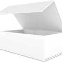 White Gift Box with Magnetic Closure Lid 10" X 6" X 3" Gift Boxe for Presents,Luxury for Gift Packaging, Bridesmaid Gifts Boxes,Birthday Gift Box