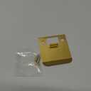 QCAA Solid Brass Extended Lip Strike, 2-1/2"X2-1/4", Polish Brass, 1 Pack, Made in Taiwan