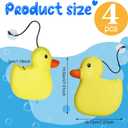 Umigy 4 Pcs Hot Tub Scum Absorber Pool Oil Absorbing Sponge Hot Tub Sponge for Scum Swimming Pool Spa Scum Absorber Hot Tub Accessories for Adults Pool Cleaning, Keeps Water Clear (Yellow Duck)