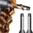 Automatic Curling Wands Attachments with 2 Curlers for Dyson Supersonic Hair Dryer Airwrap, Waver Styling Iron Tool Blow Dryer Accessories Set Detangling Comb and Heat-Resistant Glove