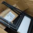 Night Stand Set 2, Nightstand with Charging Station, End Tables with Storage Shelf for Small Spaces, Bedside Table Side Tables with 2 Fabric Drawers for Bedroom, Rustic Brown, HETS020PBR