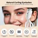 docolor Heated Eyelash Curler fast heat up within 10s, 24 hours long lasting Electric Eyelash Curler 3 Temperature Modes with USB Rechargeable safe lash curler quick natural curling eye lashes