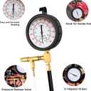 BETOOLL Pro Fuel Injection Pressure Tester Kit Gauge 0-140 PSI