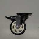 Caster Wheels, 4 Inch Heavy Duty Casters, 2400lbs Capacity (Set of 4) - Industrial Swivel Wheels with Dual-Locking Brakes, Silent & Non-Marking for Workbenches, Carts, Furniture