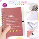 36 Set Team Gifts for Employee Appreciation Gifts for Coworkers Inspirational Notebook with Sticky Notes Motivational Journals Notepads for Staff Valentines(Colorful)