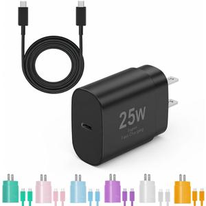 Type C Charger Fast Charging, 2Pack [10FT&6FT] Long USB C Cable with 25W Phone Super Fast Charger Block Compatible with Galaxy S25/S24/Plus/Ultra,iPhone 15/16/17/Air/Plus/Pro Max