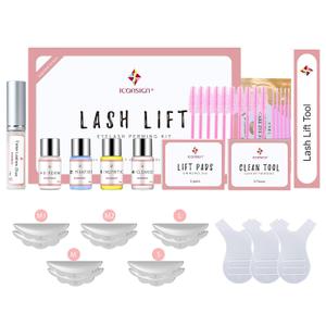 ICONSIGN 2025 Upgraded Lash Lift Kit, Professional Semi-Permanent Curling Eyelash Perm Kit Suitable for Salon & Home Use (Classic Version), Best By 02/24/2027