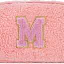 3 x Uygafly Belt Bag with Initials,Fanny Packs Crossbody Bags for Women Girls Kids,Birthday Graduation Gifts for 5 6 7 8 9 10 11 12 13 14 15 16 Year Old Girl,Trendy Cute Purse Stuff - M,Peach