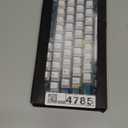 Happy Balls PBT Doubleshot Keycaps OEM Profile Custom Cherry MX Keyset for 61 63 64 66 68 84 87 96 100 104 108 MX Switches Mechanical Keyboards(Merlin Keyset) (White Cyan and Yellow)