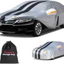  10 Layers Sedan Car Cover Custom Fit for Honda Accord(2001-2025), 100% Waterproof All Weather for Automobiles, Gift with Towel, Heavy Duty Car Covers for Rain Sun UV Protection with Door Zipper. : Automotive
