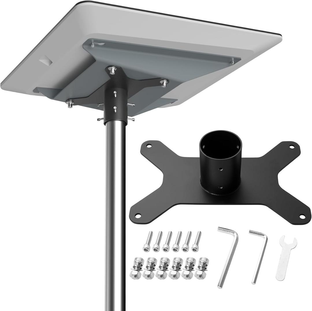 Starlink Flat High Performance Pipe Adapter, TuoBak's Starlink Pole Mounting Kit ,Starlink Flat High Performance Roof Mounting Kit