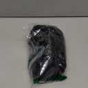 FantaLook Short Black Purple Cosplay Wig with 2 Buns for Halloween Party Costume