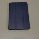 Custer Case for Fire 7 2022 Release,Ultra-Thin PU-Leather Hard Shell Cover for Fire 7 2022 Release - Blue
