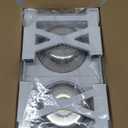 Hubulk Elevated Dog Bowls with 2 Stainless Steel Dog Food & Water Raised Bowls with No Spill Edge Non-Slip Stand Adjusts to 3 Heights(2.75", 6.0", 7.5") for Small Medium Dogs and Pet (White)