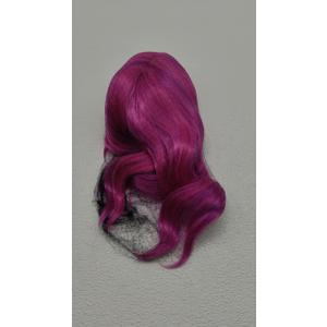 LANCAINI Colourful Short Bob Wigs with Bangs for Women Loose Wavy Wig Curly Wavy Shoulder Length Bob Synthetic Cosplay Wig for Girl Colorful Costume Wigs (Colourful-1)