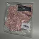 Women's Casual Ruffled V Neck Chiffon Blouse Short Sleeve Office Work Elegant Shirt Vintage Basic Tops (Pink, S)