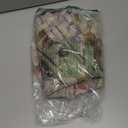 OWENIE Crushed Sheer Curtains 63 Inches Length 2 Panels Set, Sheer Floral Curtians with Printed Design, Printing Drapes on Sheers for Living Room, Rod Pocket Light Filtering Window Sheers 42" W x 63"L