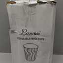 Lamosi Disposable Coffee Cups 12 oz 100 Pack, Paper Coffee Cups 12 oz for Hot Drinks or Cold Beverages, Insulated Corrugated Ripple Wall Cup for Office, Cafe, Home or Travel (Black)