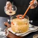 Glass Cooking Pots,1.7L/57OZ Heat Resistant Glass Saucepan with Cover, Pots for Cooking on Stove Simmer Pot for Stovetop Potpourri, Ideal for Pasta, Soup, Milk (1.7L/57OZ)