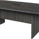 Regency Legacy Racetrack Conference Table with Tabletop Power & Data Port, 95", Ash Grey