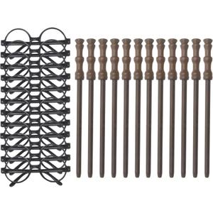 Cosplay Party Supplies Set - Wand Pencil, Black Glasses with Round Frame No Lenses for Birthday Party, Kid Gifts, School Reward,Halloween Decorations 12pcs Each