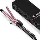 1 Inch Curling Iron, Dual Voltage Hair Curling Iron Heat up to 450F, Professiona Curling Wand Ceramic Tourmaline(Rose Gold)