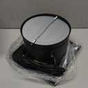 HG Power 8 Inch Exhaust Fan with Switch, Powerful Kitchen Exhaust Fan with Damper, Potable Window Exhaust Fans, Small Fume Extractor Ventilation Fan for Attic, Shop, Smoking Room, Garage (Black)