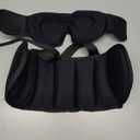 SARISUN Travel Pillows for Airplanes, Airplane Pillow for Long Flight, Airplane Head Strap with Eye Mask for Sleep, Travel Neck Pillow for Car Road Trip, 360 Support Headrest, Stop Bobblehead, Black