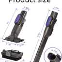 IX141 Vacuum Crevice Tool Brush Replacement Parts Compatible with Shark Pet Cordless Stick IX141 IZ462H IZ483H IZ363HT IZ361H IZ163H IZ362H Removable Two-in-one for D-Shaped Tool Brush Attachments
