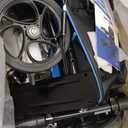BlessReach Steerable Knee Scooter Deluxe Medical Scooter for Foot Injuries Compact Crutches, with Dual Rear on-Wheel Brake and Shock Absorption Under The Knee padBlue