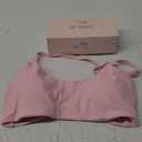 YEOREO Y Back Sports Bras for Women Padded Racerback Bra Paisley Light Impact Adjustable Straps Gym Workout Tops (Small, Baby Pink)