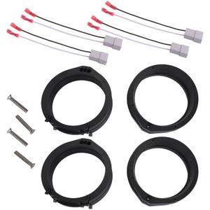 Speaker Mounting Adapter Plates and Wiring Harness, Compatible with Acura Civic Accord CRV 6.5"/6.75" Speaker Mounting Adapter Upgrade Solid Type 2 Pairs