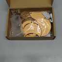 Moon Phase Wall Decor with LED String Light, 13 Gold Wood Boho Wall Hanging Decor Mood Garland 56'' - Celestial Phases Moon Decoration in Bohemian Style for Bedroom Home Living Room Fall Art Gifts