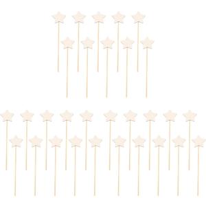 Make Your Star Wand Craft Kit, 30Pcs Princess Fairy Wand DIY Making Set, Creative Educational Toy for Kids, Birthday Gift Party Supplies for Magical Show
