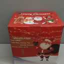 SUNGIFT Christmas Inflatable Tree, 7 FT Giant Lighted Christmas Blow Up Santa Claus with Gift Box for Indoor Outdoor Yard Garden Xmas Inflatables Party Decorations