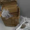 20 Pack L12 x H 8" White Heavy Duty Shelf Brackets with Screws Metal Shelf Brackets Shelf Support Angle Brackets for Shelves L Brackets Heavy Duty Floating Shelf