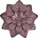 EASICUTI Brown Metal Flower Wall Art Decor Hanging For Indoor Outdoor Home Bathroom Kitchen Dining Room Bedroom Living Room Office Or Wall Sculptures 12 Inch