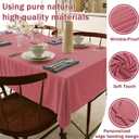 HX&OD Rectangular Tablecloth Cationic Fabric Waterproof Stain Resistant Wrinkle-Resistant for Home/Decoration/Party/Buffet/Wedding/Dining Room/Camping