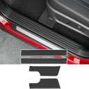 powoq Interior Door Sill Protector Compatible with 2022-2026 Nissan Pathfinder Door Sill Guard TPE Car Threshold Protector Entry Guard Replacement for 2022-2026 Nissan Pathfinder Accessories