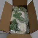 Dolicer 2Pcs 13Ft Artificial Eucalyptus Garlands with Flowers - 8 Roses, Faux Floral Greenery Garlands Fake Flowers Vines for Wedding Table Centerpieces Arch Party Ceremony Backdrop Decor (White)