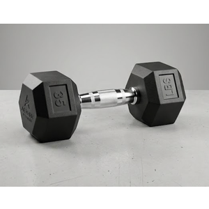 Fitvids Hex Dumbbells Rubber Coated Hand Weights for Exercises and Fitness Home Gym, 35 LB