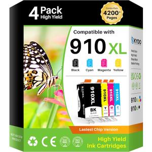 Skydo 910XL Ink Cartridges for HP Printers Compatible for HP 910XL Ink Cartridges Combo Pack